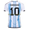 Original Fußballtrikot Argentinien Maradona 10 Heimtrikot WM 2022 Für Herren